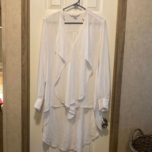 Peter Nygard sheer blouse.